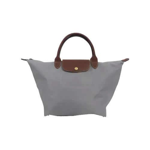 LONGCHAMP Canvas Dumpling Bag Canvas Bag Handbag Women's Dark Gray
