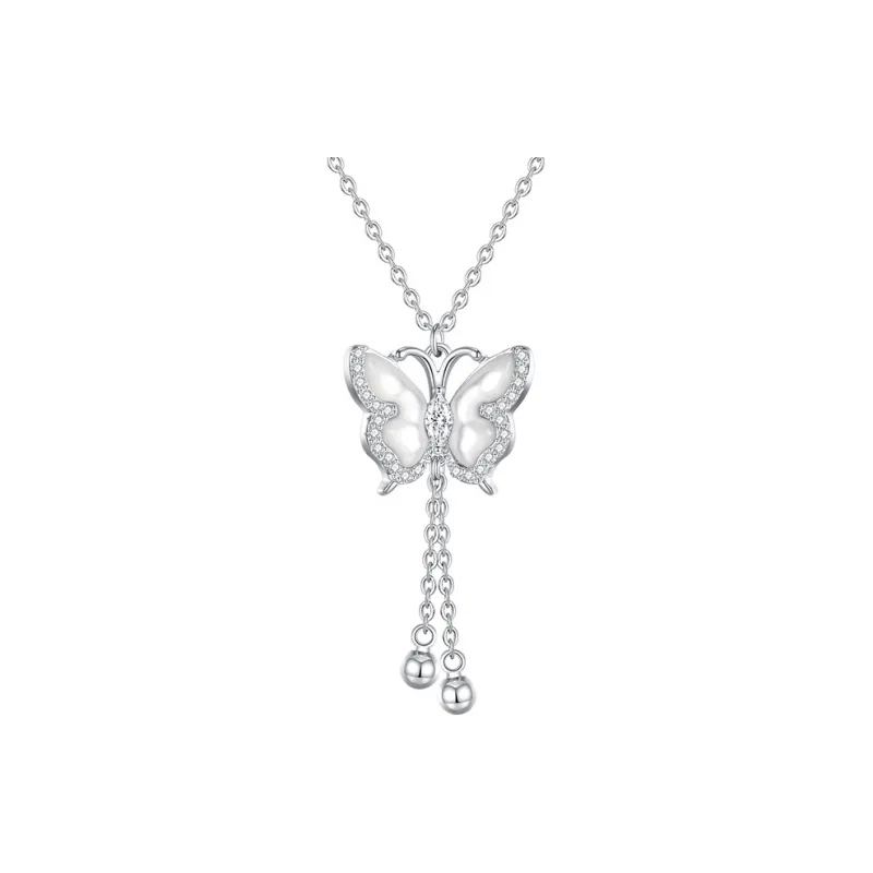 QIDUYINSHI S925 Silver Necklaces Women's-0
