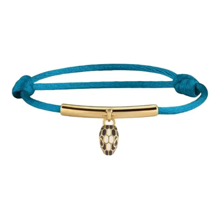 BVLGARI Fabric Bracelets Women's Blue-0