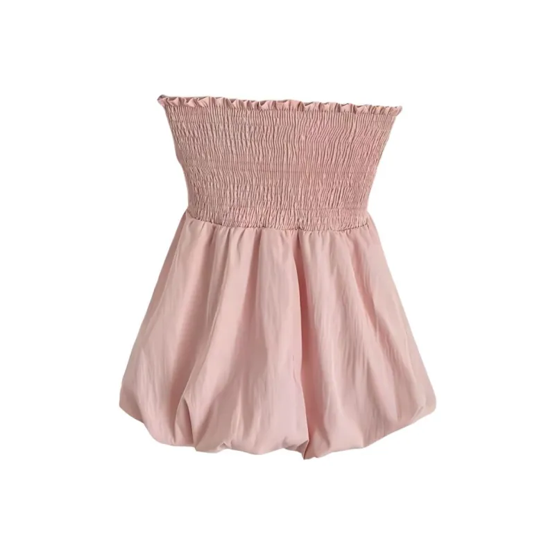 IQC Strapless Tops Women's Pink-1