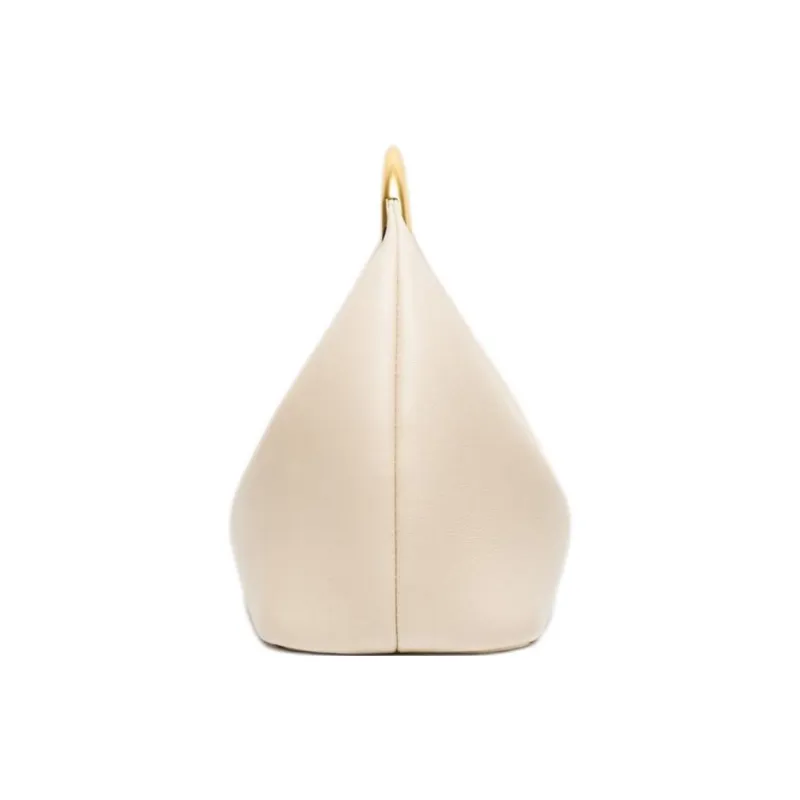 Jacquemus Calfskin Handbag Trumpets Women's Light Ivory-1