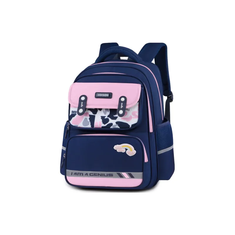 EDISON Oxford Student Bag Regular Kids' Blue Green/Blue Red/Blue Yellow/Blue Pink/Cyan Purple-14