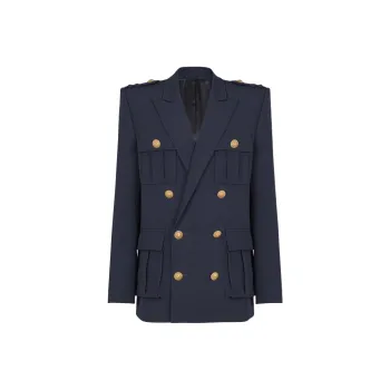 BALMAIN Jackets & Coats Men's Marine Blue