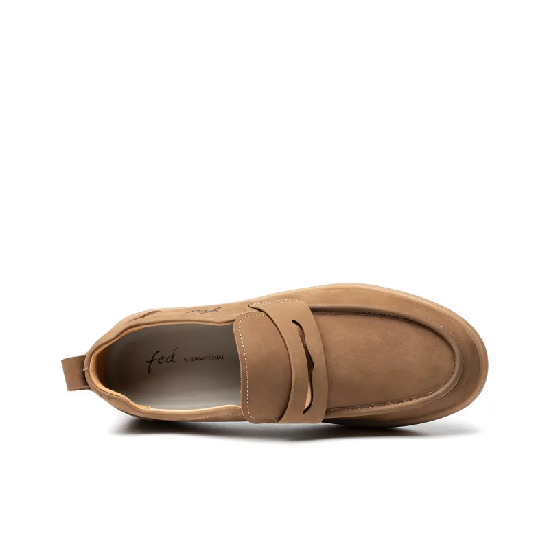 FED Loafers Men Black/Khaki-11