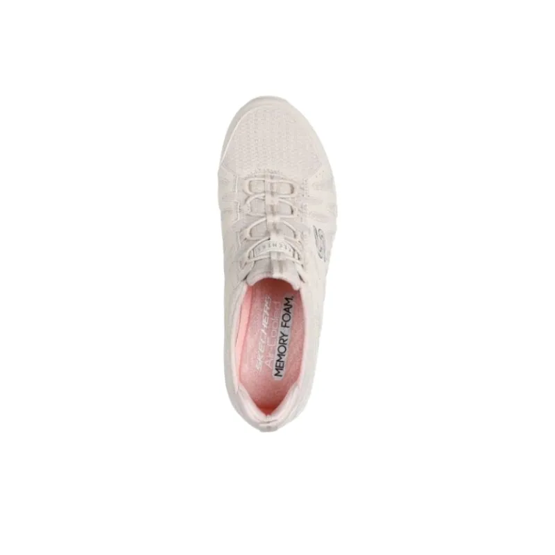 Skechers Gratis Sport Unwind Low Top Casual Shoes Women's White-4