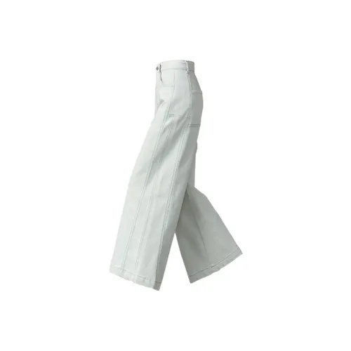 Weixi Jeans Women's Seaweed White