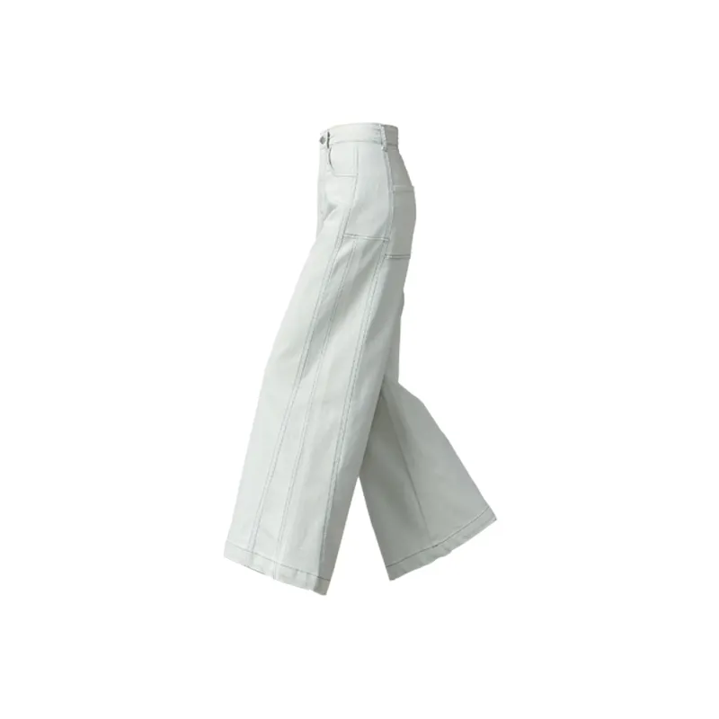 Weixi Jeans Women's Seaweed White-0