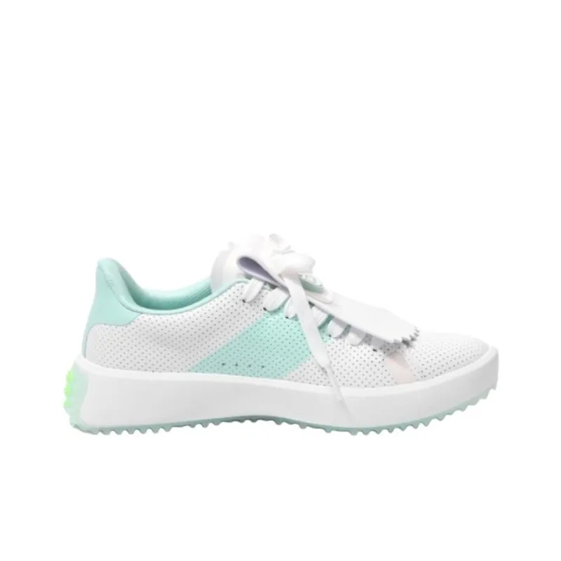 GFORE Slip Resistant, Abrasion Resistant, Waterproof Low Top Golf Shoes Women's White Cyan-1