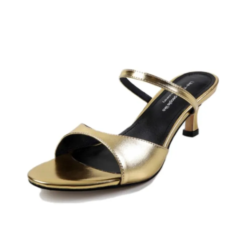 Schilling Rubber Sole Stitching Abrasion Resistant Slide Slippers Women's-8