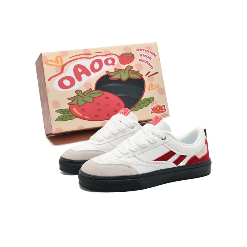 OAOQ Cushioning, Abrasion Resistant, Lightweight, Breathable, Height Increasing Low Top Skateboard Shoes Unisex-7