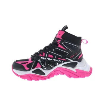 FILA Electrove 2 Anti Slip Wear Resistant High Top Casual Shoes Women's Black Pink