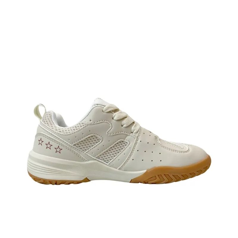 MQGAll Slip Resistant, Abrasion Resistant, Breathable Low Top Vintage Basketball Shoes Women's Beige Yellow-1