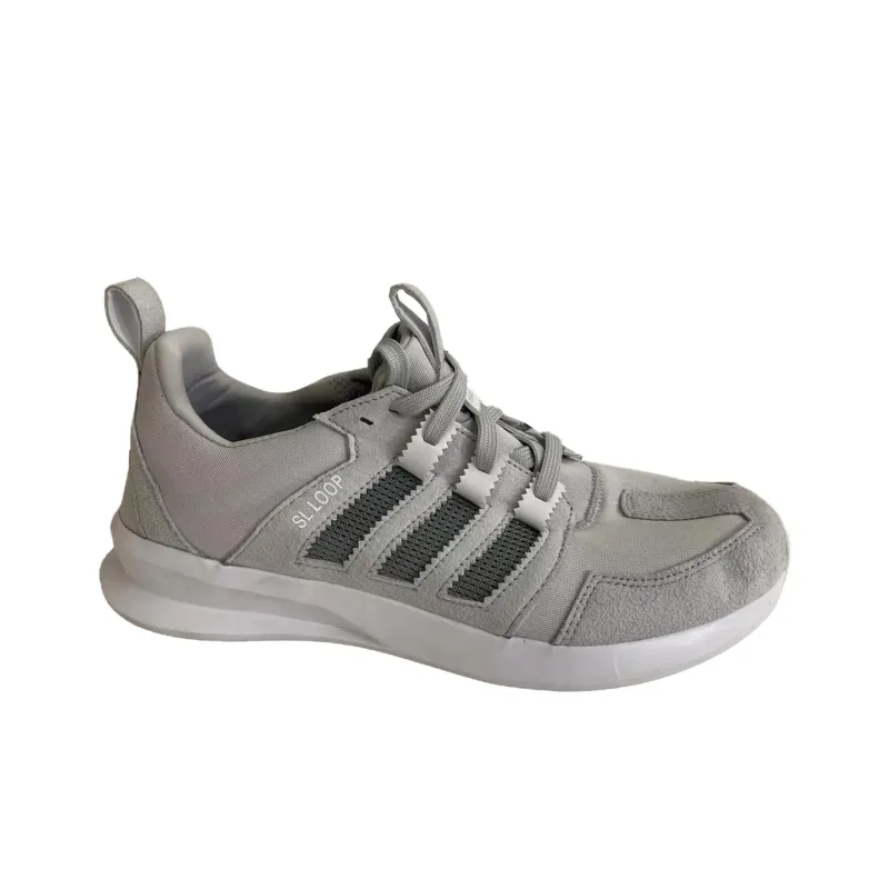 Adidas Originals Sl Loop Anti Slip Wear Resistant Low Top Running Shoes Men's Gray-1