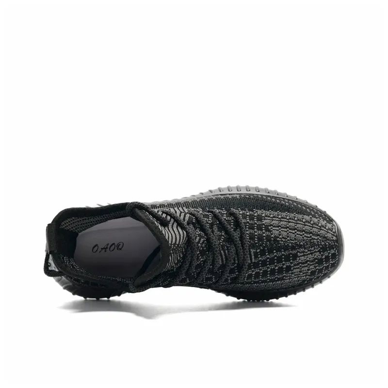 OAOQ Cushioning Height Increasing Abrasion Resistant Lightweight Slip Resistant Low Top Casual Shoes Unisex-54