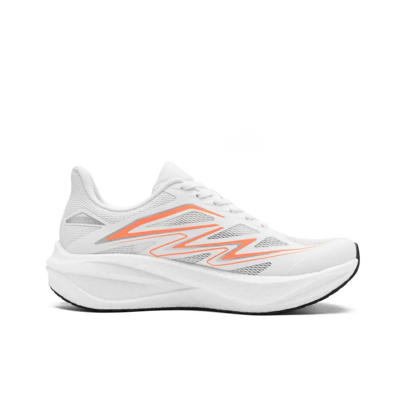 CHRROTA Low Top Running Shoes Unisex Orange Silver Flash-1