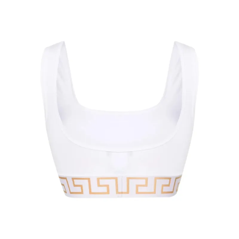 VERSACE Crop Tops Women's White-1