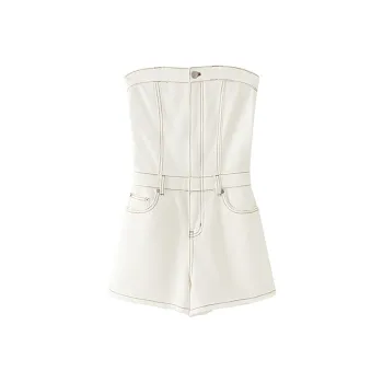 CHUU Denim Shorts Women's Washed White