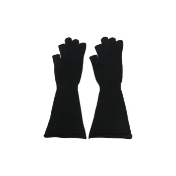 RICK OWENS/RO Knit Gloves Unisex Black