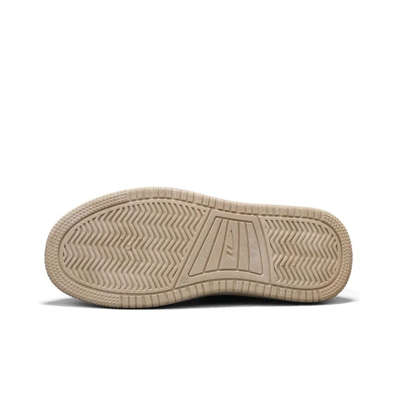 WARRIOR Skateboard Shoes Men Low Top Brown-3
