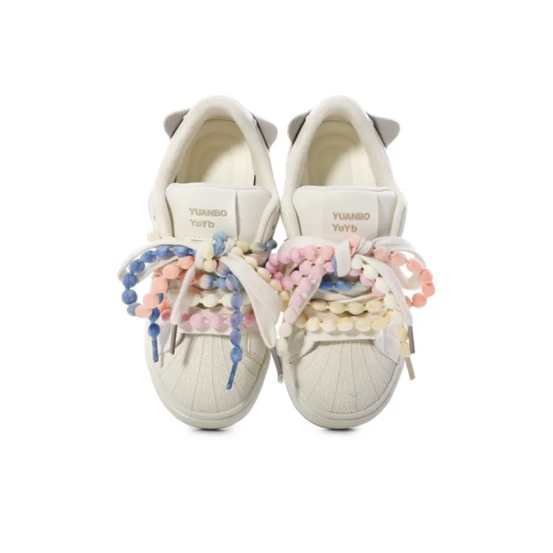 The New Age Family Low Top Skateboard Shoes Women's Beige-2