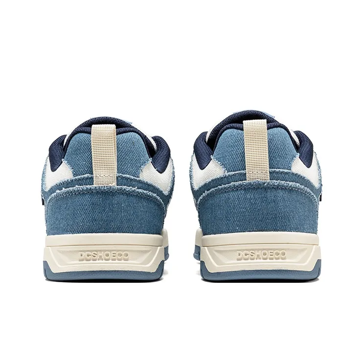 DC Shoes STAG CAS Abrasion Resistant Height Increasing Low Top Skateboard Shoes Men's Sea Blue Beach-3
