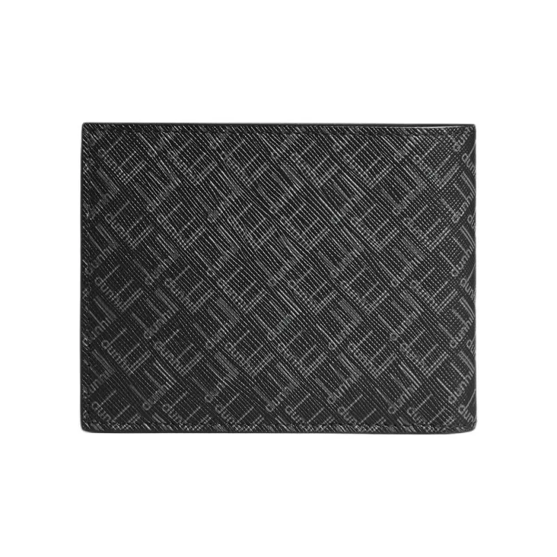 Dunhill Coated Canvas Wallet Men's Black Gray-1