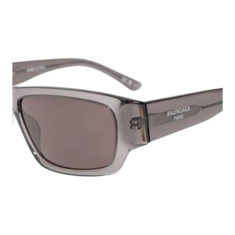 Balenciaga Acetate Irregular Shape Sunglasses Women's Gray-1