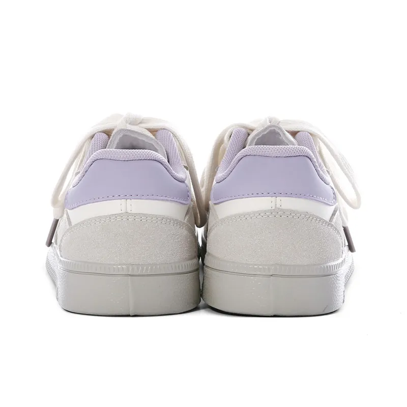 The New Age Family Low Top Skateboard Shoes Women's Gray Purple-3