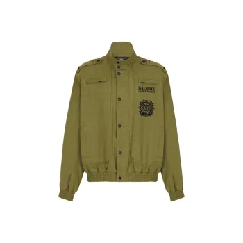 BALMAIN Jackets & Coats Men's Khaki Green