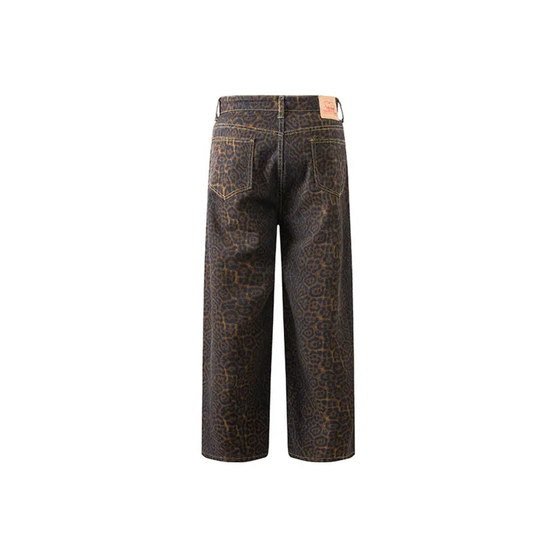 PVPVPV Jeans Unisex Leopard Print-1