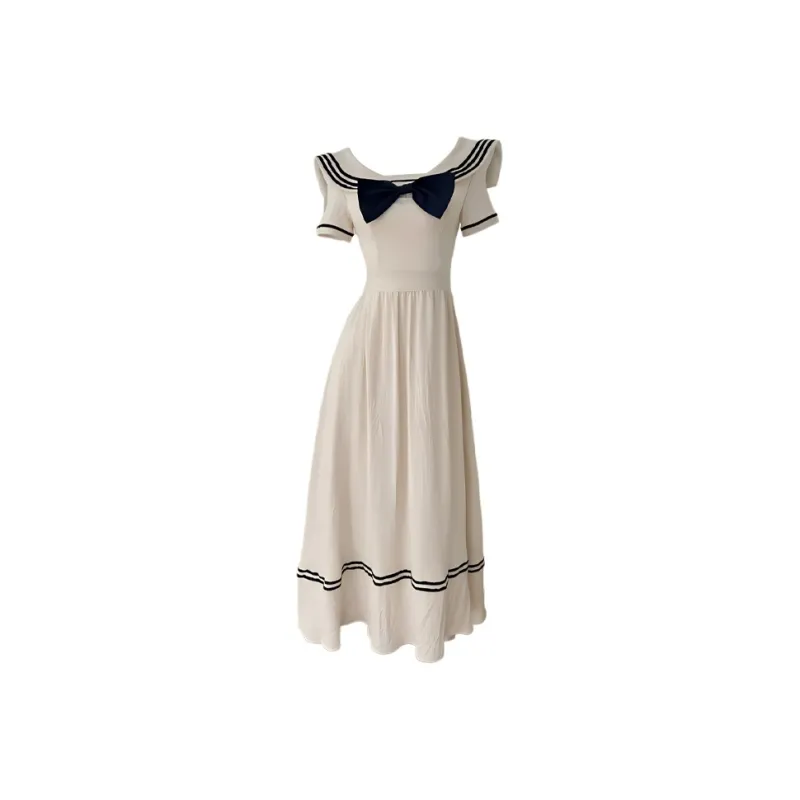 Mu Xiao Xin Short Sleeved Dress Women's-0