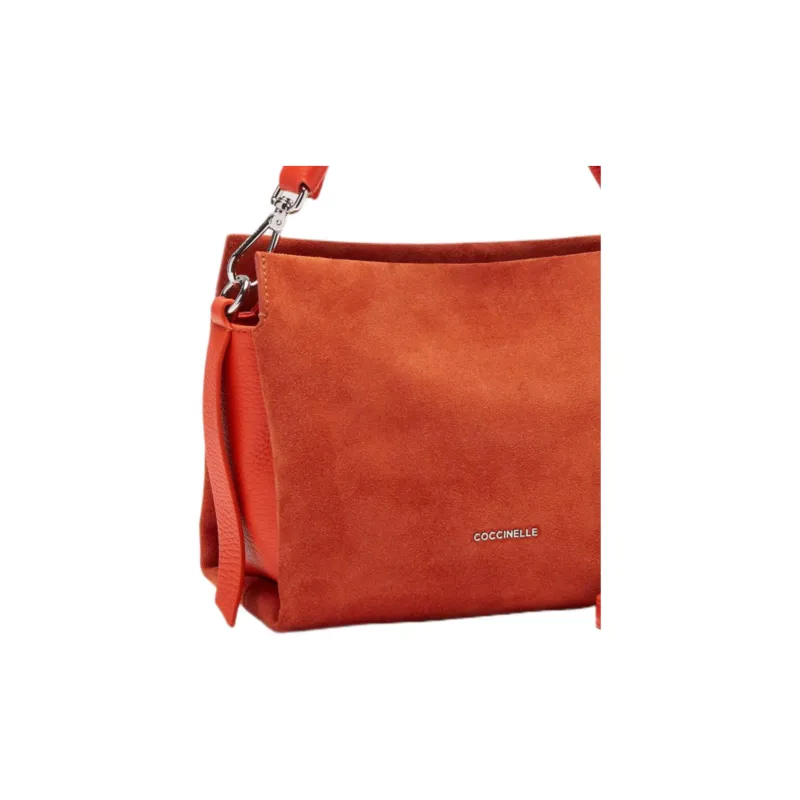 COCCINELLE Suede Studded Leather Shoulder Bag Crossbody Bag Handbag Small Size Women's Danjil-3