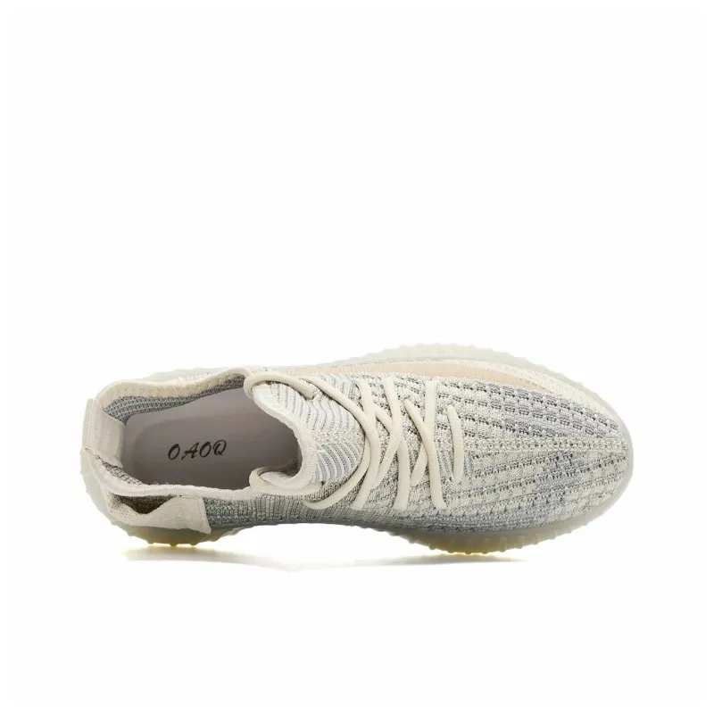 OAOQ Cushioning Height Increasing Abrasion Resistant Lightweight Slip Resistant Low Top Casual Shoes Unisex-33