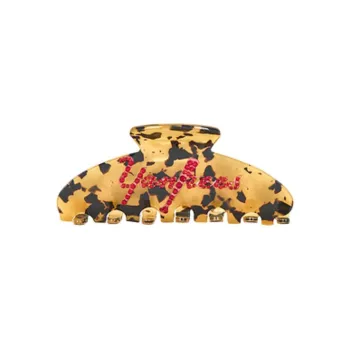 LUV AJ Acetate, Crystal Hair Clips Unisex Yellow