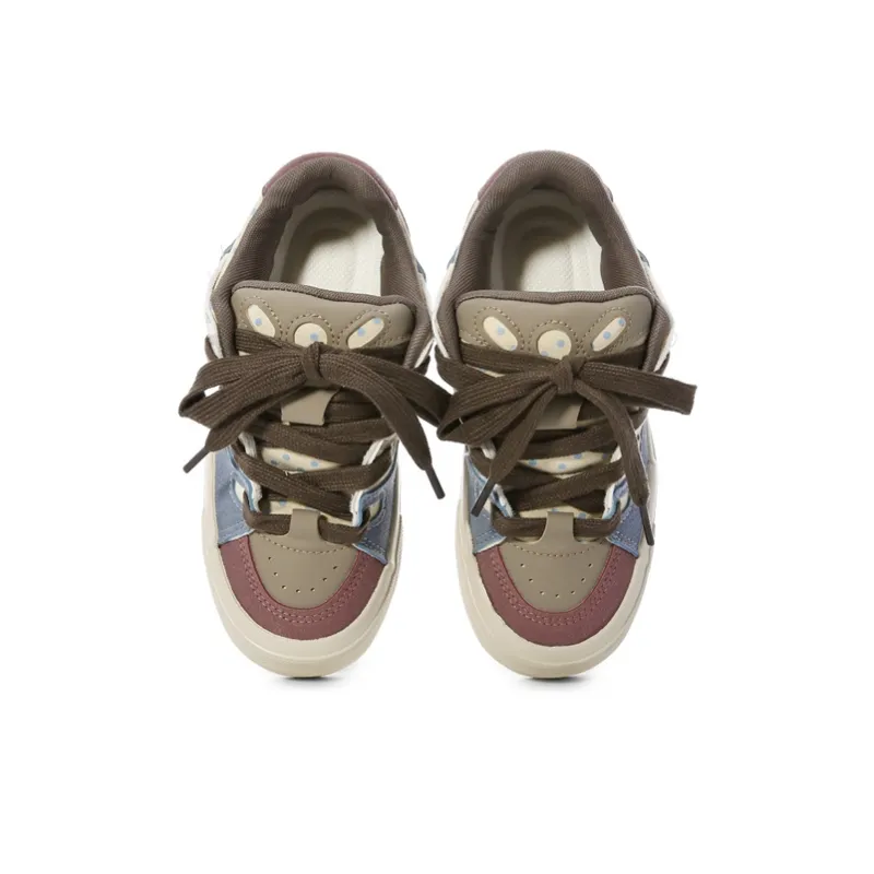 The New Age Family Low Top Skateboard Shoes Women's Cameo Brown-2