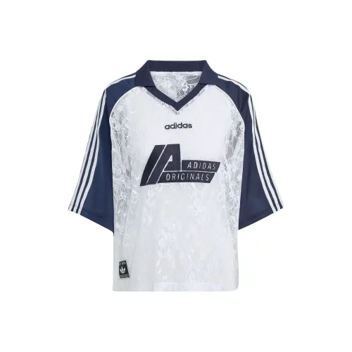 Adidas Originals LACE Soccer Jersey Women's White/Dark Indigo