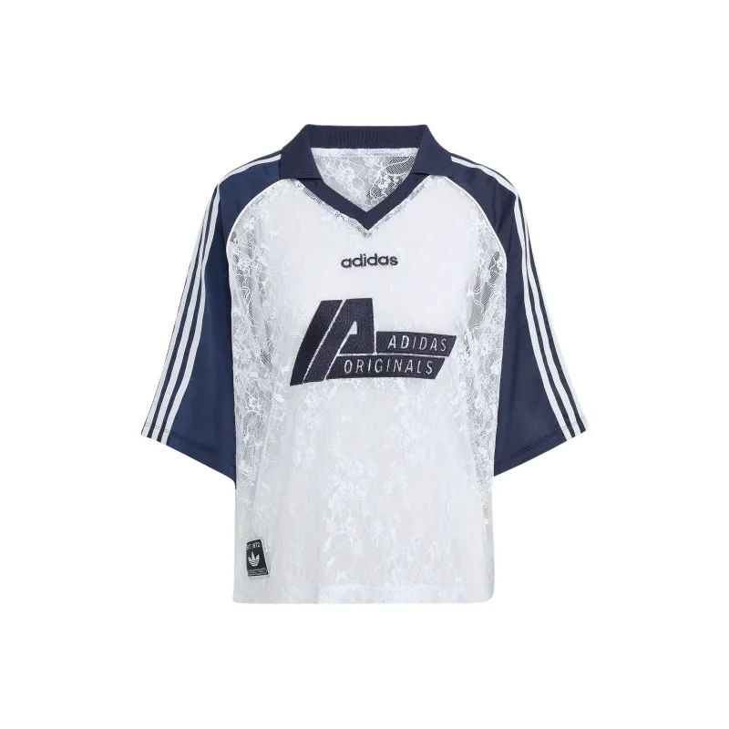 Adidas Originals LACE Soccer Jersey Women's White/Dark Indigo-0