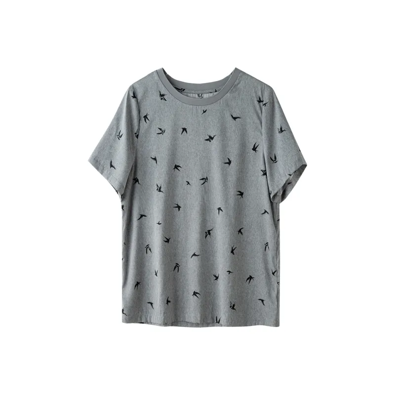 To the west T Shirts Women's Gray-0