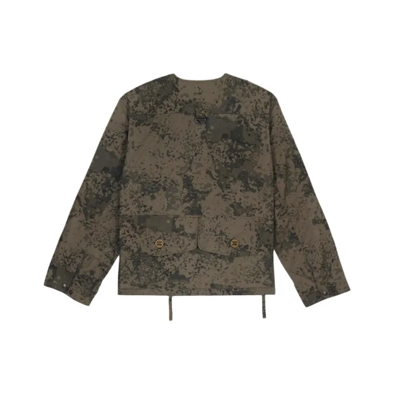 South2 West8 X Brain Dead Jackets Unisex Gray Camouflage-1
