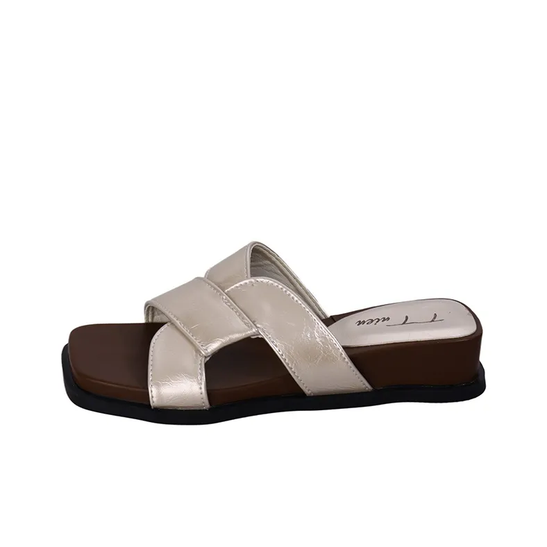 AJPAP Rubber Sole Woven Slide Slippers Women's-7