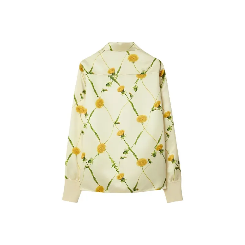 Burberry Dandelion-print Satin Shirt-1