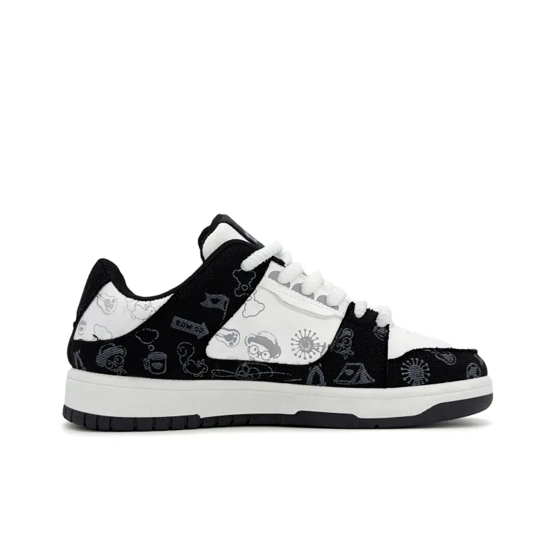 Teddy Bear Collection Low Top Skateboard Shoes Unisex-10