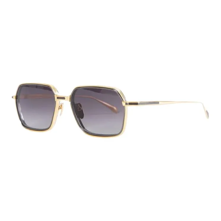 JACQUES MARIE MAGE Titanium Irregular Shape Sunglasses Women's Gold-0