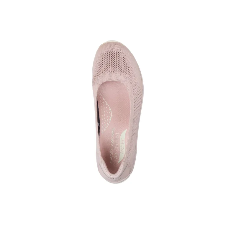 Skechers ArchFit Low Top Casual Shoes Women's Pink-3