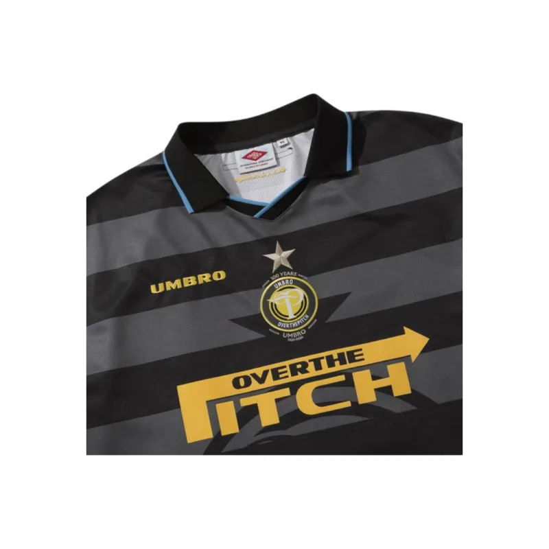 Umbro x OVER THE PITCH SS24 Soccer Jerseys Unisex Black Yellow-2