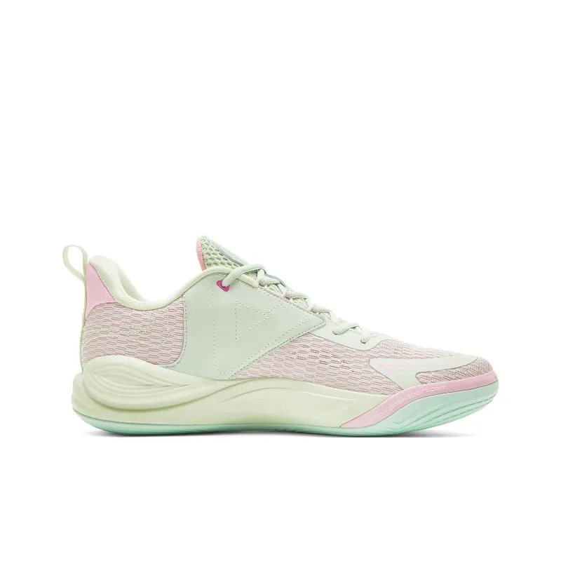 PEAK Wind 3.0 Basketball Shoes Men Low Top Pink Green-1