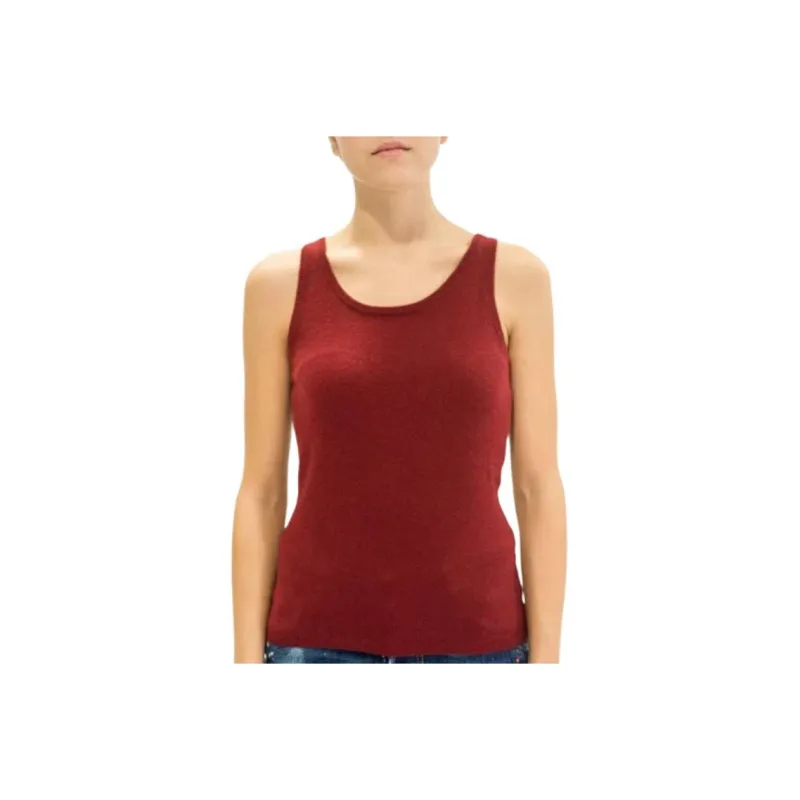 LA ROSEE Tank Tops Women's Red-0
