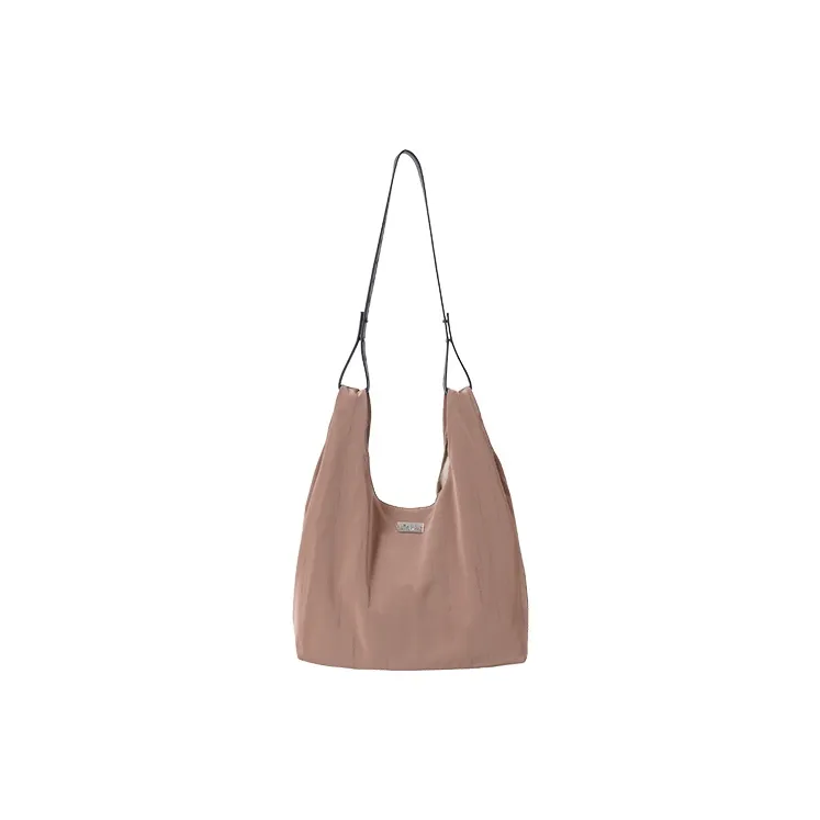 REBIRTH Synthetic Leather Shoulder Bag Women's Light Khaki/Dark Brown-0