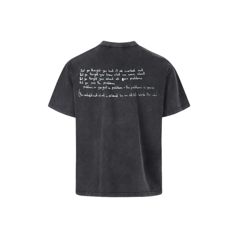 DAND T-Shirts Unisex Washed Black-1