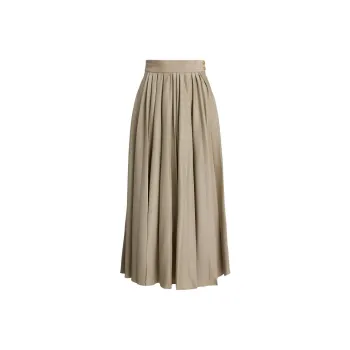 Ralph Lauren Collection Casual Long Skirt Women's Champagne Gold
